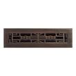 Milnor Solid Brass Floor/Wall Register Antique Brass 2-1/4" x 12" (4" x 13-5/8" Overall), , large image number 0