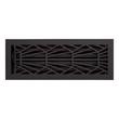 Binney Brass Floor/Wall Register - Matte Black - 4" x 14" (4-7/8" x 15-1/8" Overall), , large image number 0