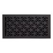 Alexey Brass Floor Register - Matte Black - 6" x 10" (6-5/8" x 11-1/8" Overall), , large image number 0