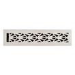Alexey Brass Floor/Wall Register - Brushed Nickel- 2-1/4" x 12" (3-1/8" x 13-1/8" Overall), , large image number 0