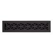 Alexey Brass Floor/Wall Register - Matte Black - 2-1/4" x 14" (3-1/8" x 15"Overall), , large image number 0
