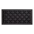 Alexey Brass Wall Register - Matte Black - 6" x 10" (6-1/2" x 11-1/8" Overall), , large image number 0