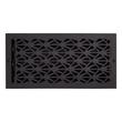Alexey Brass Wall Register - Matte Black - 6" x 12" (6-1/2" x 13-1/8" Overall), , large image number 1