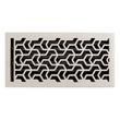 Jastrow Brass Floor Register - Brushed Nickel - 6" x 10" (6-5/8" x 11-1/8" Overall), , large image number 0
