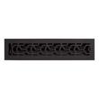 Jastrow Brass Floor/Wall Register - Matte Black - 2-1/4" x 12" (3-1/8" x 13-1/8" Overall), , large image number 0