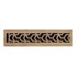 Jastrow Brass Floor/Wall Register - Antique Brass - 2-1/4" x 14" (3-1/8" x 15"Overall), , large image number 0
