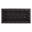 Jastrow Brass Wall Register - Matte Black - 6" x 10" (6-1/2" x 11-1/8" Overall), , large image number 0