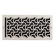Jastrow Brass Wall Register - Brushed Nickel - 6" x 14" (6-5/8" x 15" Overall), , large image number 0