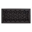 Jastrow Brass Wall Register - Matte Black - 6" x 14" (6-5/8" x 15" Overall), , large image number 0