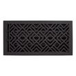 Beelman Brass Floor Register - Matte Black - 6" x 10" (6-5/8" x 11-1/8" Overall), , large image number 0