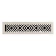 Beelman Brass Floor/Wall Register - Brushed Nickel - 2-1/4" x 14" (3-1/8" x 15"Overall), , large image number 0