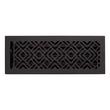 Beelman Brass Floor/Wall Register - Matte Black - 4" x 14" (4-7/8" x 15-1/8" Overall), , large image number 0