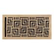 Astoria Brass Floor Register - Antique Brass - 6" x 10" (6-5/8" x 11-1/8" Overall), , large image number 0