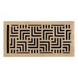 Astoria Brass Floor Register - Antique Brass - 6" x 14" (6-5/8" x 15" Overall), , large image number 0