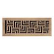Astoria Brass Floor/Wall Register - Antique Brass- 4" x 14" (4-7/8" x 15-1/8" Overall), , large image number 0