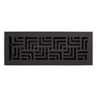 Astoria Brass Floor/Wall Register - Matte Black - 4" x 14" (4-7/8" x 15-1/8" Overall), , large image number 0