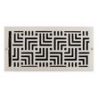 Astoria Brass Wall Register - Brushed Nickel - 6" x 12" (6-1/2" x 13-1/8" Overall), , large image number 0