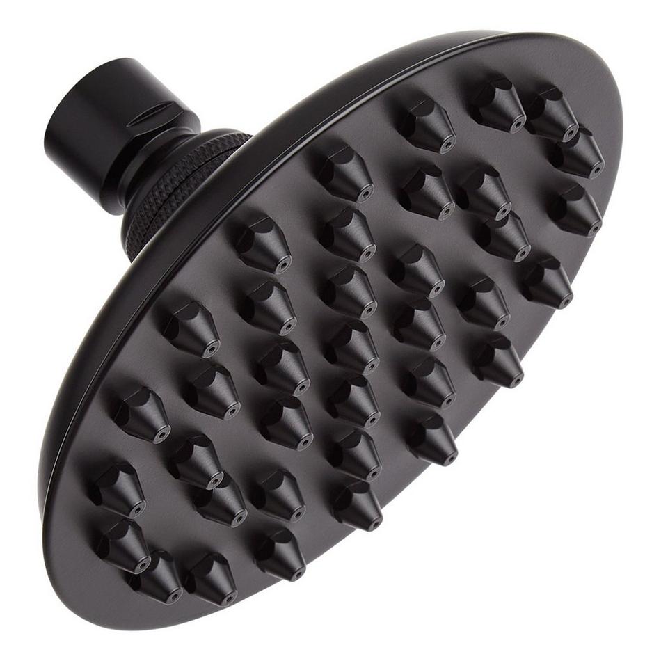 6" Bostonian Rainfall Nozzle Shower Head - Matte Black, , large image number 0
