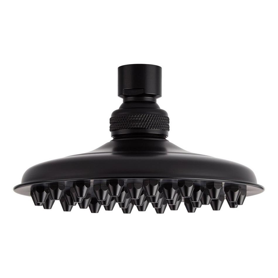 6" Bostonian Rainfall Nozzle Shower Head - Matte Black, , large image number 1