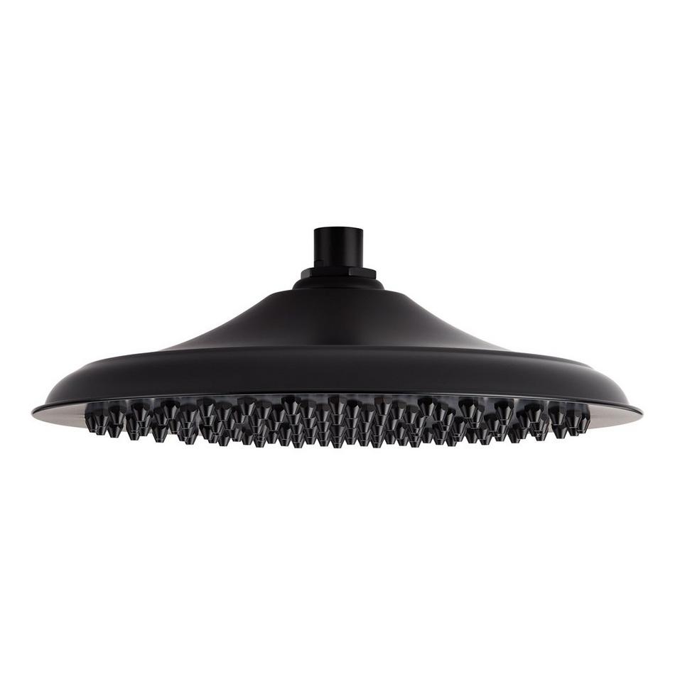 12" Bostonian Rainfall Nozzle Shower Head - Matte Black, , large image number 1