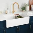 33" Brumfield Fireclay Farmhouse Sink - White, , large image number 2