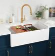 33" Brumfield Fireclay Farmhouse Sink - White, , large image number 1