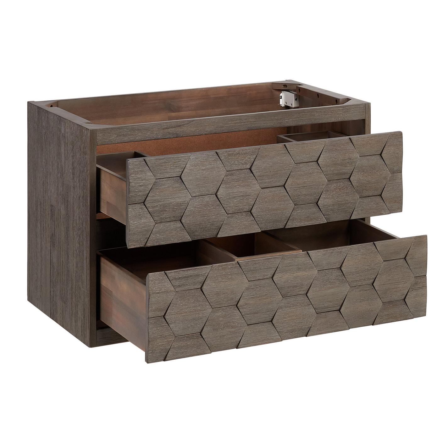 30" Devora WallMount Vanity with Undermount Sink Port Gray