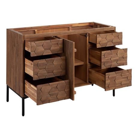 48" Devora Console Vanity with Rectangular Undermount Sink - Aged Auburn
