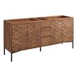 72" Devora Double Console Vanity - Aged Auburn - Vanity Cabinet Only, , large image number 0