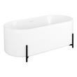 67" Conroy Acrylic Freestanding Tub with Matte Black Stand, , large image number 1