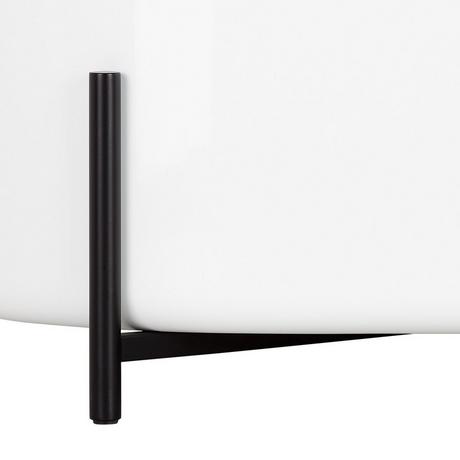67" Conroy Acrylic Freestanding Tub with Metal Stand