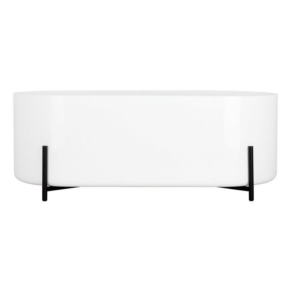 67" Conroy Acrylic Freestanding Tub with Matte Black Stand, , large image number 3