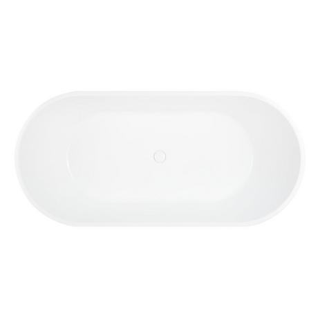 67" Conroy Acrylic Freestanding Tub with Metal Stand