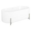 67" Conroy Acrylic Freestanding Tub with Brushed Nickel Stand, , large image number 1