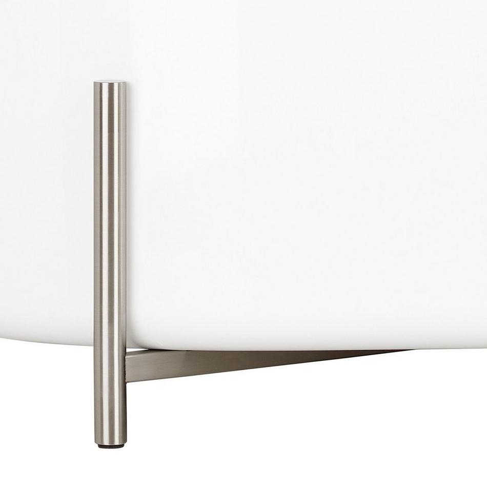 67" Conroy Acrylic Freestanding Tub with Brushed Nickel Stand, , large image number 5
