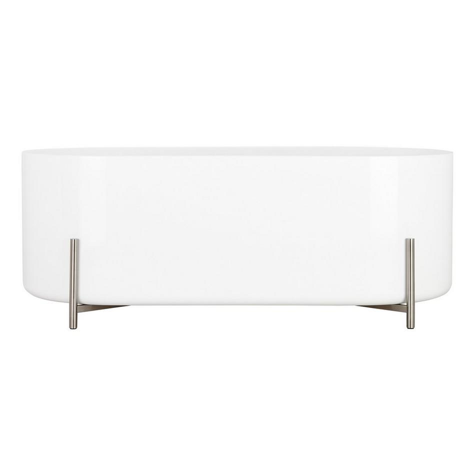 67" Conroy Acrylic Freestanding Tub with Brushed Nickel Stand, , large image number 3