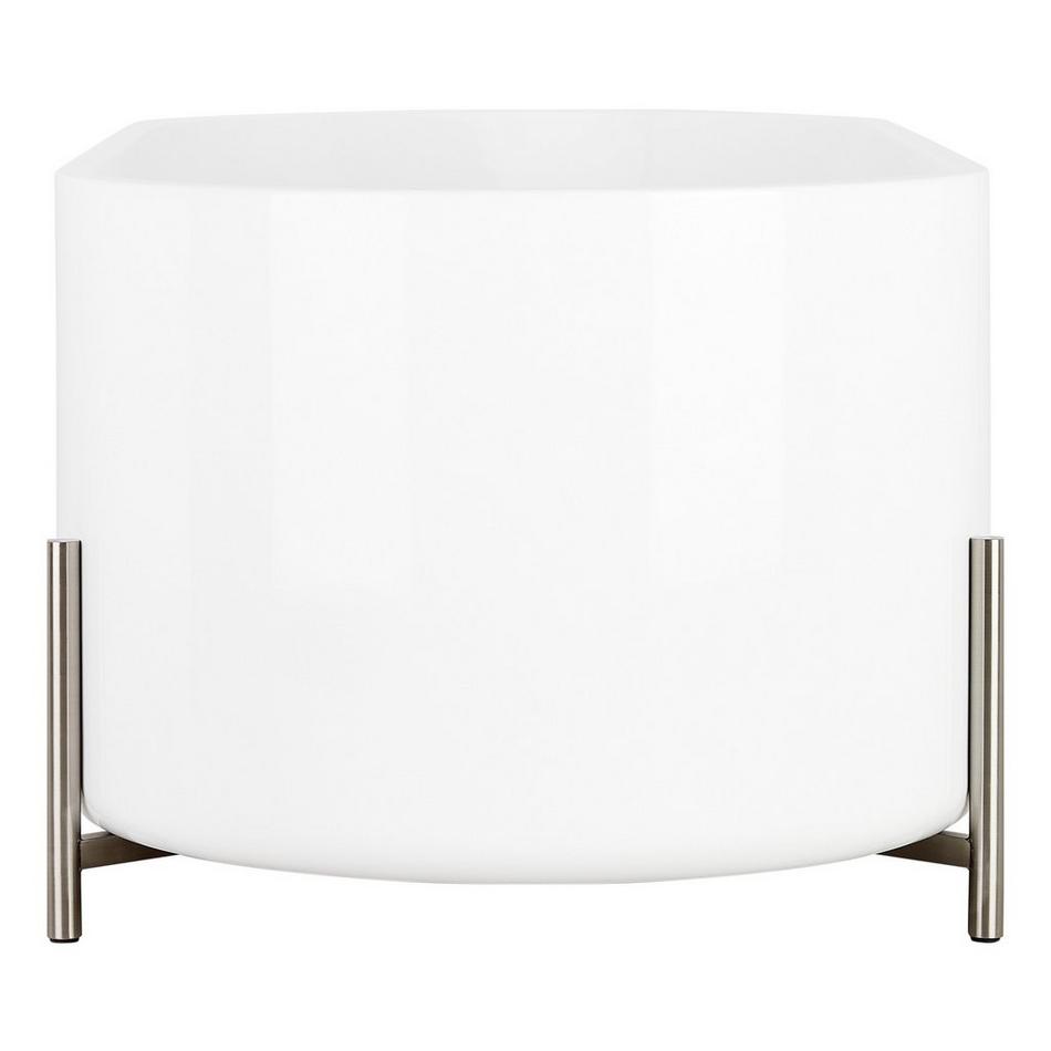 67" Conroy Acrylic Freestanding Tub with Brushed Nickel Stand, , large image number 4