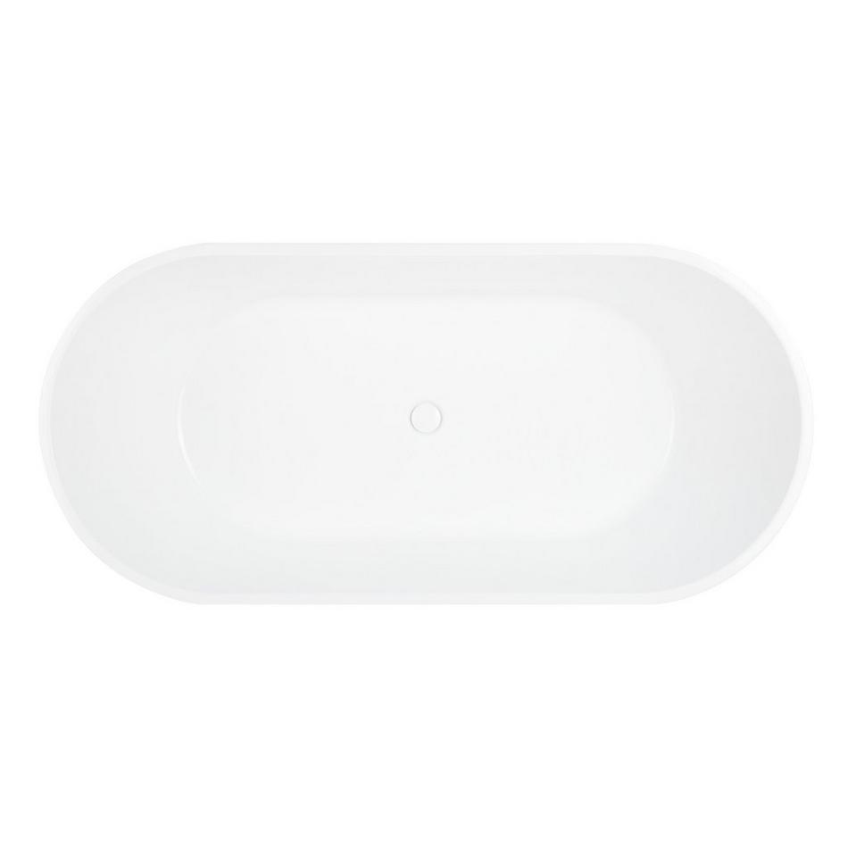 67" Conroy Acrylic Freestanding Tub with Brushed Nickel Stand, , large image number 2