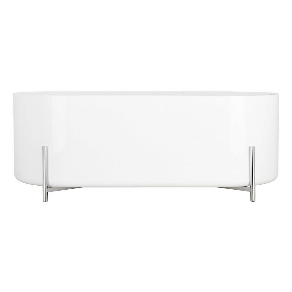 67" Conroy Acrylic Freestanding Tub with Chrome Stand, , large image number 3