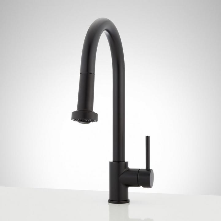 Ridgeway Pull-Down Touchless Kitchen Faucet in Matte Black