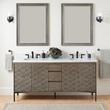 72" Devora Double Console Vanity with Undermount Sinks - Port Gray, , large image number 1
