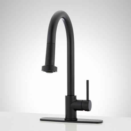 Ridgeway Pull-Down Touchless Kitchen Faucet with Deck Plate