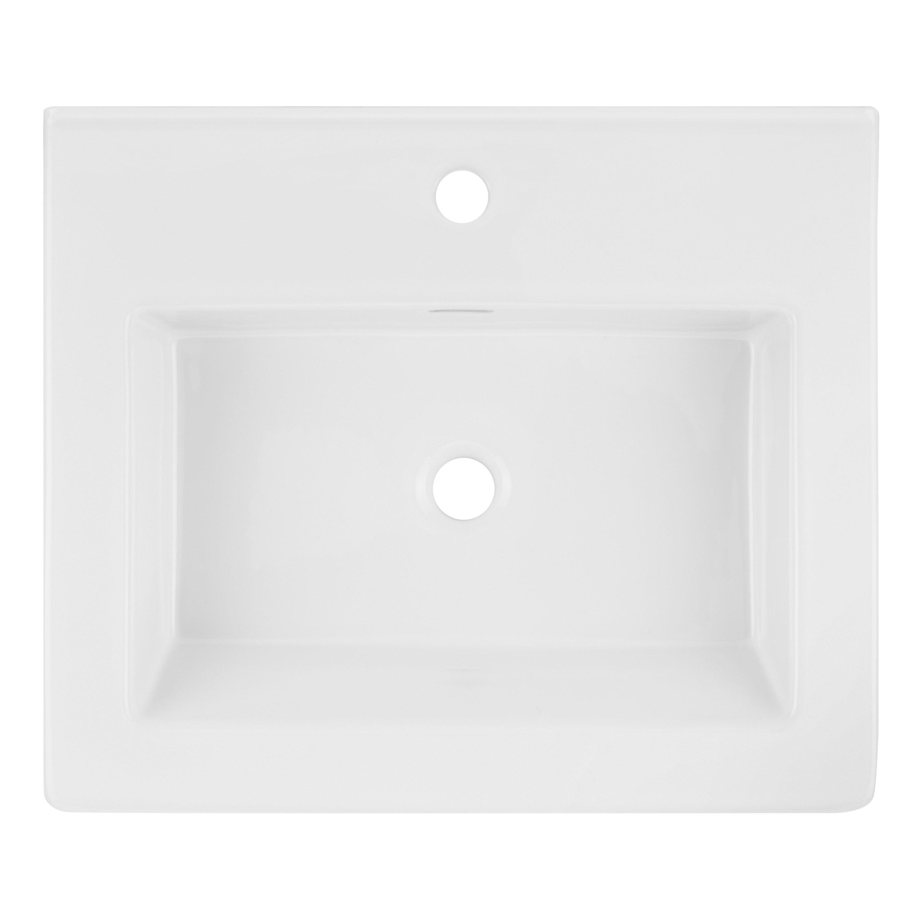 Signature Hardware Resser Undermount Bathroom Sink good in White