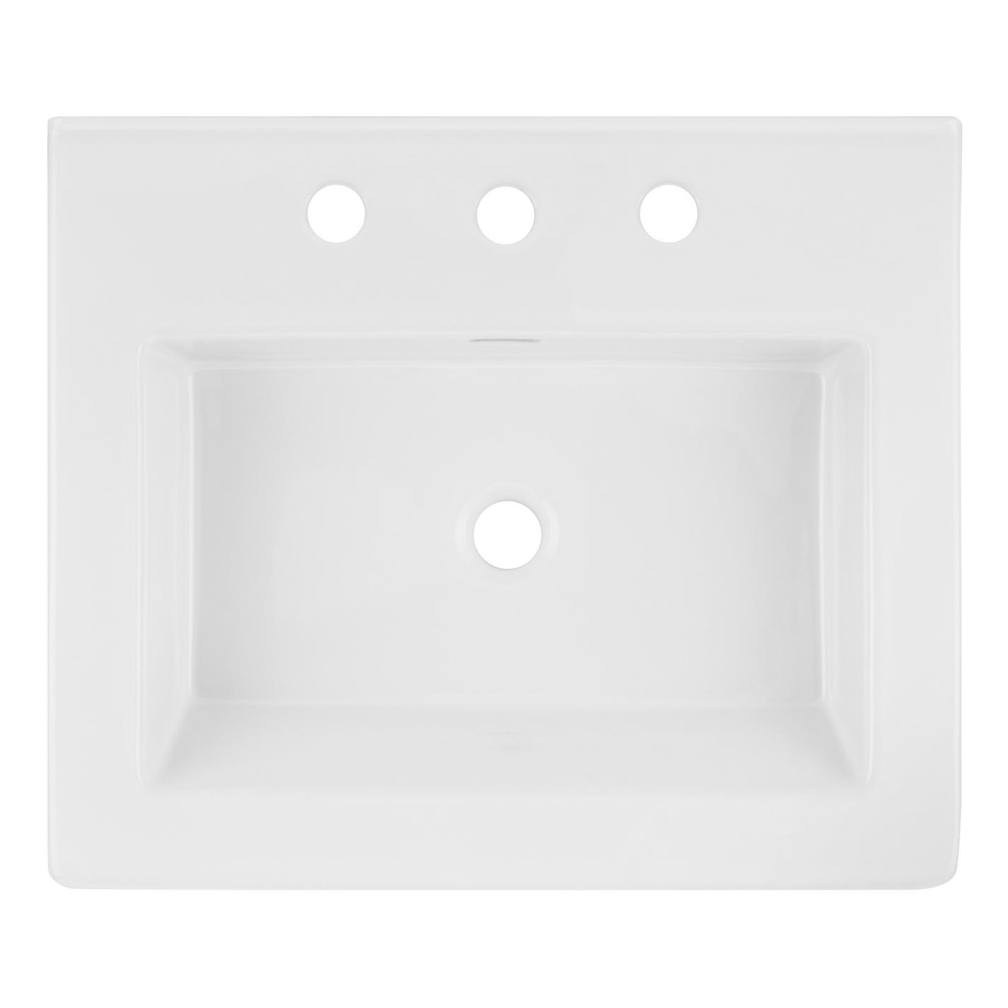 24" Halyard Console Sink With Modern Top Signature Hardware