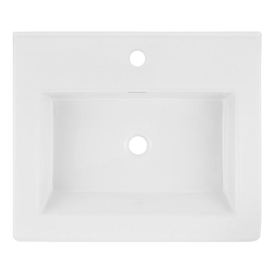 24" Halyard Console Sink With Modern Top - Single Hole - Brushed Gold, , large image number 2
