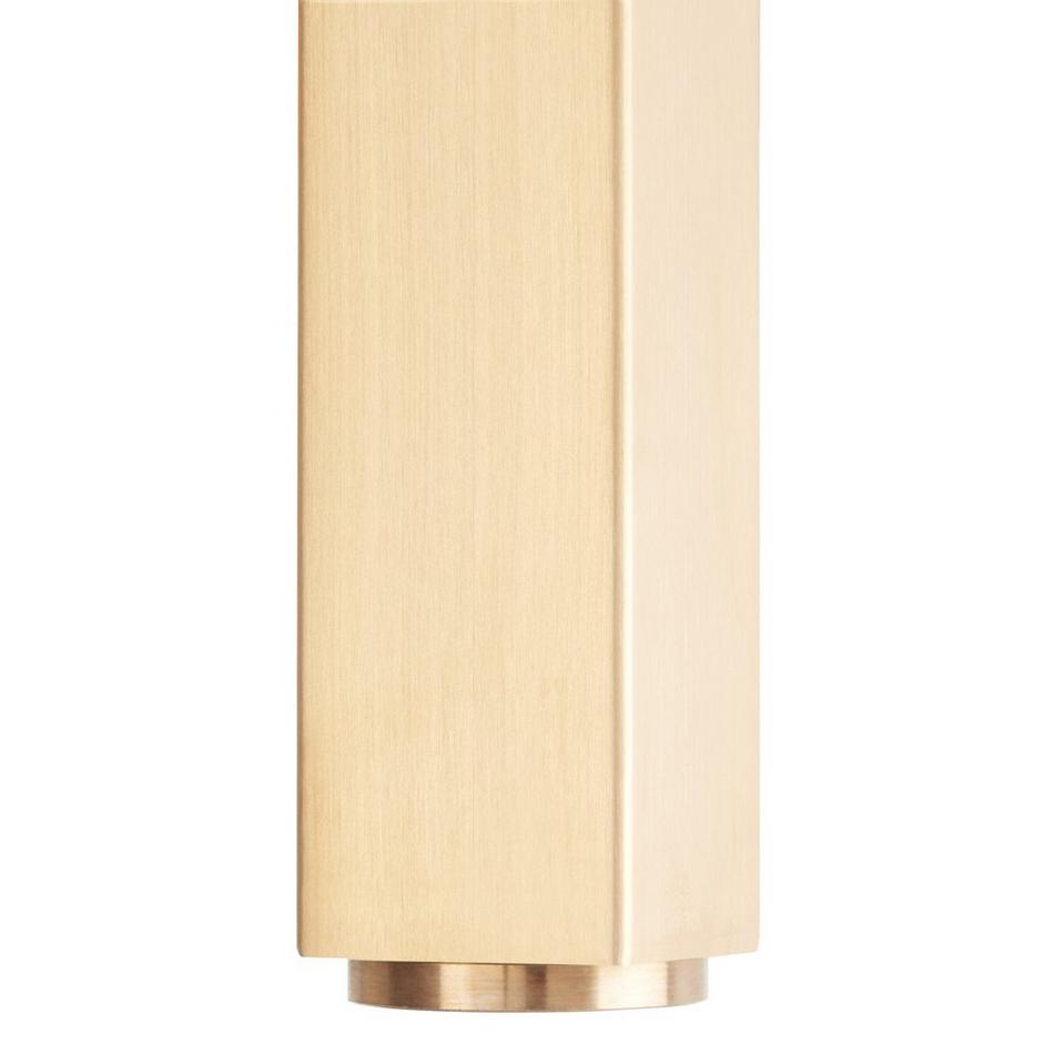 24" Halyard Console Sink With Modern Top - 8" Widespread - Brushed Gold, , large image number 4