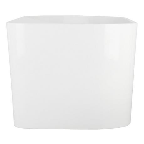 66" Dellway Freestanding Acrylic Tub with Deck