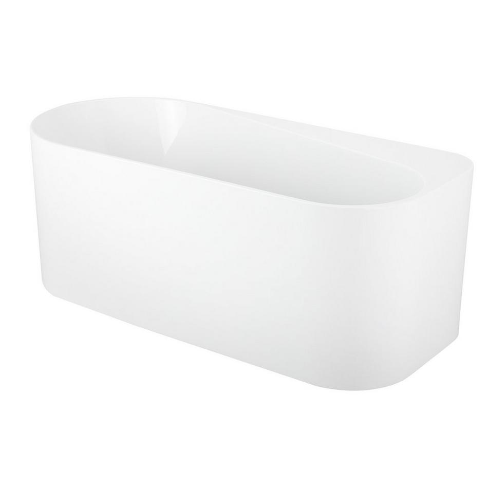 66" Dellway Freestanding Acrylic Tub with Right Deck, , large image number 1