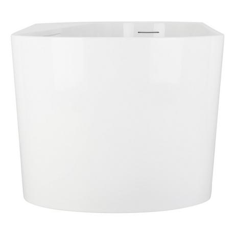66" Dellway Freestanding Acrylic Tub with Deck