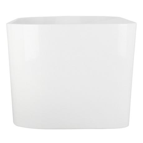66" Dellway Freestanding Acrylic Tub with Deck